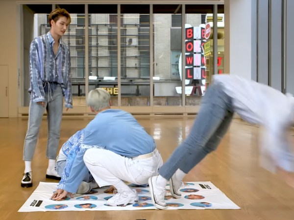 THROWBACK THURSDAY: ATEEZ’s Members Playing Twister Was Nothing Short Of&nbsp;Chaotic